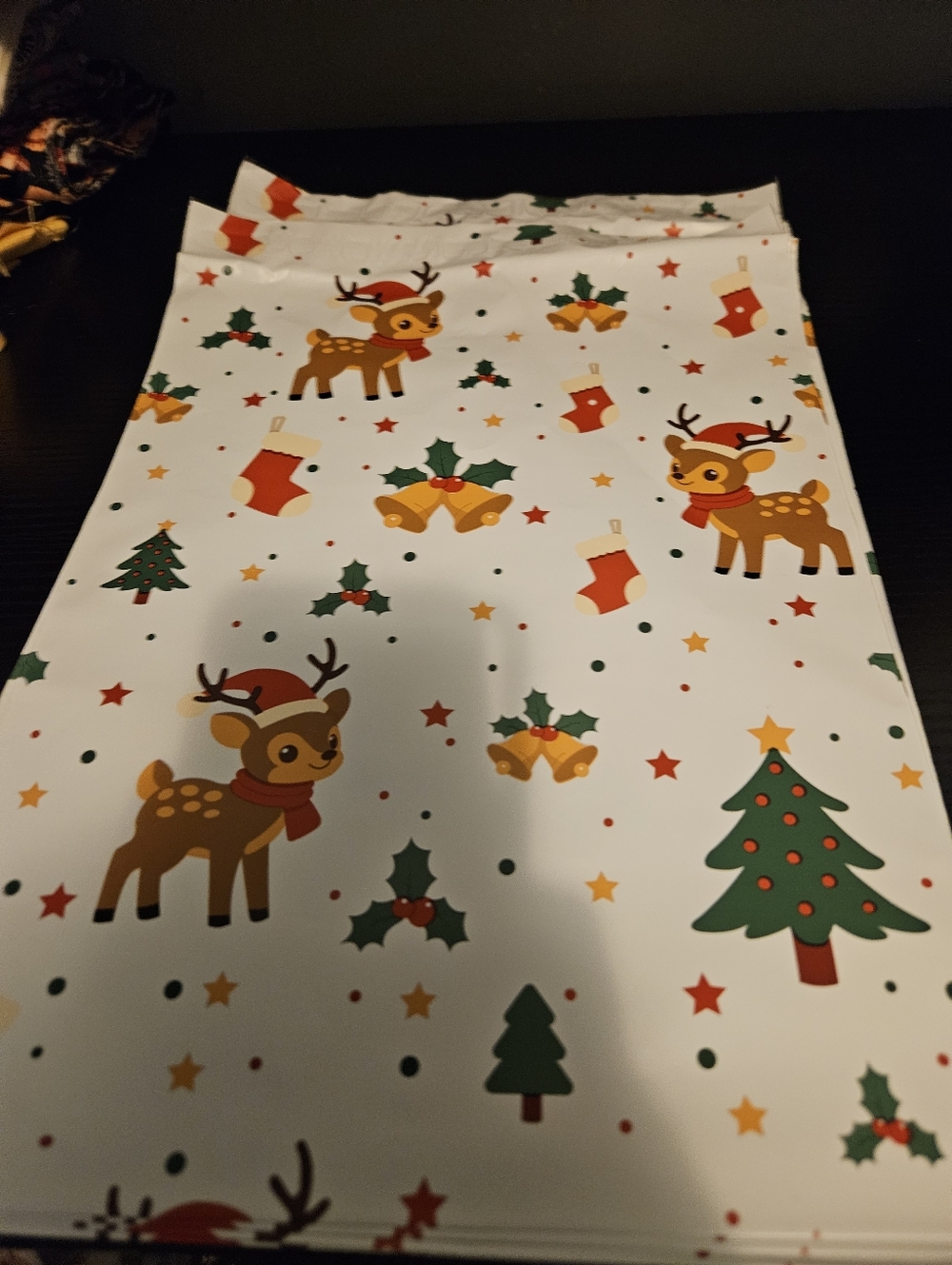 Christmas Holiday Reindeer Polymailer packages